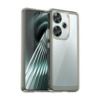 Transparent Colorful TPU Case for Xiaomi Poco F6 F5 Pro 5G X6 X5 M6 Pro 4G Protective Cover Frame Shockproof Full Protection Cover For Poco X6 pilka spalva