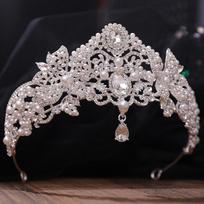 Nauja Princesės Karūna Gimtadienio Suaugusiųjų Krištolinė Tiara Aukštos Klasės Nuotakos Vestuvių Tiara Deimantinė Karūna gray