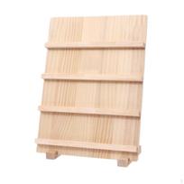 Nail Art Display Board Earring Stand Jewelry Organizer,Portable Rustic Showing Shelf 4 beige