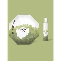 sunny and rain dual-purpose sun umbrella sunscreen ultraviolet umbrella folding Cute cartoon healing small fresh umbrella