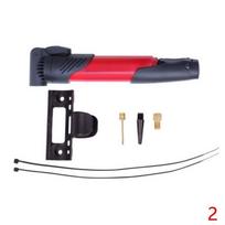 Bicycle Bike Cycle Compact Pump Presta Schrader Valves Tyre Tire Tube Inflator juoda