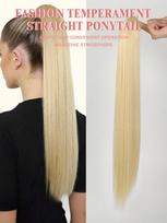 20 colių sintetinė arklio uodegos traukimo virvė Prailginamasis griebtuvas Ponytail Natūralus perukas arklio uodega 20inch