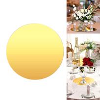 Stilingas veidrodinis padėklas aksesuarams ir kvepalams tvarkyti 30cm yellow