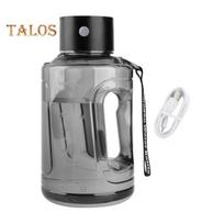 1500 ml didelės talpos vandenilio vandens butelių generatoriaus jonizatorius, skirtas kelionėms ir treniruotėms gerti, pagerina vandens kokybę per 6 minutes. Aukštos kokybės pilka
