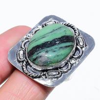 Ruby Zosite Lab-Created Handmade 925 Sterling Silver Jewelry Ring Size 9 h5b20