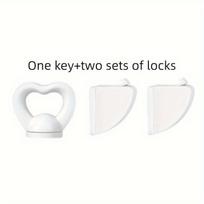 Magnetinės stalčių spynos, Nematomos paslėptos spynos, Multifunkcinės apsauginės spynos, Lipnios spynos 1pc key+ 2pcs locks