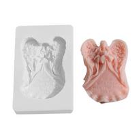Silikoninė besimeldžiančių angelų gipso žvakių forma epoksidinio molio amatų DIY ornamentams, papuošalų gamybos įrankis, šokolado fondanto forma A