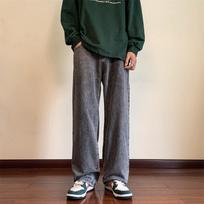 Men Wide Leg Baggy Jeans Pants Love Heart Oversize Straight Denim Buttton Cargo Long Trousers XXXL