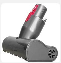 „Dyson Cordless V7 V8 V10 V11 V15“ dulkių siurbliams – Mini motorizuota šepetėlio galvutė – naminių gyvūnėlių plaukų šalinimo priemonės vakuuminis priedas pilka spalva