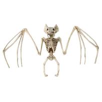 Helovino siaubo šikšnosparnių skeletas skeletas modelių festivalio dekoro vakarėlis Creepy imituotas šikšnosparnio skeletas Helovino vakarėlio dekoravimas balta