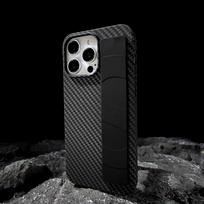 Taikoma Apple 16Pro silikoninės apyrankės mobiliojo telefono dėklui, anglies pluošto 15Max anti-drop 14 mobiliojo telefono apsauginiam dėklui 13 iPhone 16 juoda