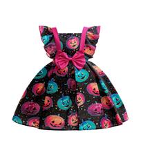 Halloween Girls Dress Printed Dress Witch Role Play Cosplay Costume Masquerade Costume 110 karšta rožinė spalva