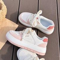Little White Shoes Children's Winter New Ins Tide Thick-soled Cotton Student Versatile Casual Board Shoes 35 rožinė