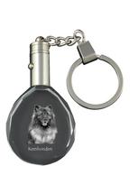 Keeshond, Dutch Barge Dog, Smiling Dutchman, - pendant with a photo of a dog, crystal key ring in a gift box, a unique gift by Art-Dog skaidri
