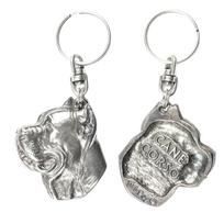 Cane Corso, Italian Cane Corso - Silver-plated pendant with a dog in a decorative box, handbag decoration, backpack pendant by Art-Dog brand sidabras