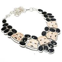 Natural Cameo, Spinel Gemstone 925 Sterling Silver Jewelry Necklace 18  O7h57