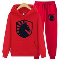 Spring Hoodies Set Sweatshirt+Sweatpants Suit Autumn Winter Warm Tracksuit Sets Women's Classic Hooded Outwear Sets S