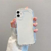 Dėklas, skirtas IPhone 15 14 Pro Max 11 13 12 Mini XR 8 7 Plus X XS SE 2020 2022 Viršelis Love Heart 3D banguotas lenktas kraštas, minkštas skaidrus TPU For iPhone 11 ProMax
