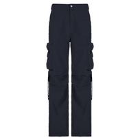 Women's Vintage Button Baggy Trousers Casual Pockets Cargo Jeans Streetwear Solid Straight Denim Pants  Fashion All-match Bottom L juoda