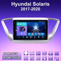 2 DIN Android Carplay Car Radio For Hyundai Solaris 2017-2020 Multimedia Player Head Unit Stereo GPS Navigation BT WIFI 2+32GB 1+16GB sidabras