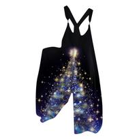 Moteriški kalėdiniai kombinezonai Mažas Fresh Star Kalėdų eglutės raštais Retro kombinezonas XXL black