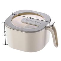 4-Grid Seasoning Box Kitchen Seasoning Jar Set with Lid 4-Grid Integrated Household Storage Seasoning Box