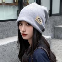 Fashion Letter Knitted Woolen Hat For Women Baggy Slouchy Beanie Autumn Winter Keep Warm Skullies Cap Korean Girl Hip Hop Bonnet One Size