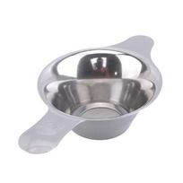 Arbatinukai Infuser filtro filtro puodeliai 1vnt Mini dviguboms rankenoms Daugkartinio naudojimo nerūdijančio plieno S gray