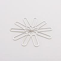 10X SIM kortelės dėklo išstūmimo įrankis iPhone 6 5S 4S 4 iPad white