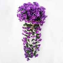Kabančios gėlės Dirbtinės violetinės gėlės Sienos Visterijos krepšelis Kabančios girliandos Vijoklinės gėlės Netikra orchidėja One Size violetinė