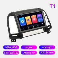Android automobilinis radijas, skirtas Hyundai Santa Fe II 2006-2012 Multimedijos grotuvas galvos blokas Stereo GPS navigacija BT WIFI 1+16GB 1+16GB