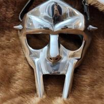 MF Doom Kaukė Aliuminio Mad Villain Kaukė Rankų darbo Viduramžių Doom Kaukė Duoklė MF