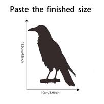 Fun-kg98 Black Silhouette Bird Bedroom Entrance Switch with Background Decorative Wall Stickers 12*14.5CM/fun-kg98