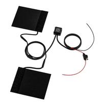 12V motociklo šildymo rankenos dangtis elektrinis šildomas vairas Šiltesnis intelektualus žiemos šildomas vairas 3 reguliuojama temperatūra 13*10cm juoda