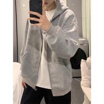 Hong Kong Style Hooded Cardigan Sweatshirt for Men Spring and Autumn New Fashion Brand Simple Versatile Casual Sports Sweatshirt Jacket for Men M