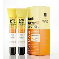 Ustraa Anti-Acne Spot Gel - 15 ml (Set of 2) | Reduces 99.9% Pimple-causing Germs | 2% Salicylic Acid - Removes Dead Skin & Clears Pores beige