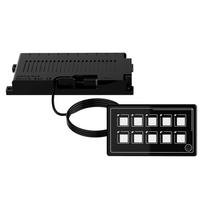 Automobilio universalus 10P membraninis valdymo jungiklio skydelis su foninio apšvietimo moduliu LED jutikliniais elektroniniais priedais USB laidas, įmontuotas PPTC IP67, atsparus vandeniui juoda