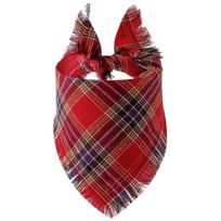 Gyvybinga rudens šunų bandana su kutais, klasikinis languotas šunų šalikas, juokingi šunų drabužiai ir aksesuarai, skirti fotografuoti, ir vakarėlio dekoravimui One Size