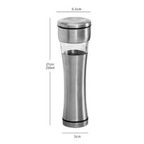 Stainless Manual Salt Pepper Mill Spice Grinder Muller Kitchen Tools Gadgets Style A gray