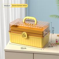 Layers Medicinos dėžutė Didelė pirmosios pagalbos rinkinio laikymo dėžutė Nešiojama vaistų krūtinės tabletės Šeimos skubios pagalbos konteinerio laikymo priemonė Medium