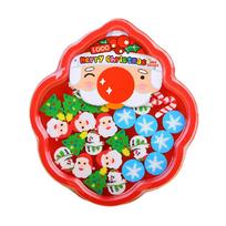 New Cartoon Correction Stationery Eraser Christmas Santa red