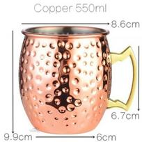 1 vnt. 550 ml Maskvos Mule variniai puodeliai Metalinis puodelis Nerūdijančio plieno alaus vyno kavos puodelis Baras 60-900ml beige