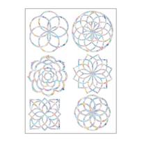 6/10/11/12 Pcs Reusable Suncatcher Window Stickers Non Adhesive Static Window Stickers Datura white