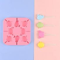 Lollipop Candy Mold Diy animacinių filmų buitinė silikoninė sūrio lazdelė šokoladinė forma silikoninė ledo formelė buitinė virtuvės priemonė white