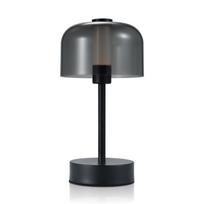 LED belaidė stalinė lempa Įkraunama stalinė lempa Minimalistinis naktinis šviesos jutiklinis valdymas 3 spalvų juoda
