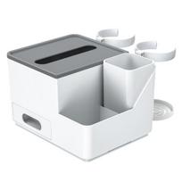 Car Armrest Box Storage Multifunctional 4 In 1 Car Storage Box Cup Holder Tissue Box Waste Bin Portable Organizer Interior Accessories juoda