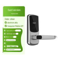 Europietiška ir amerikietiška išmani spyna su piršto atspaudu, slaptažodžiu ir Tuya WiFi - Montavimas be gręžimo Credit card version sidabras