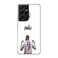 Coque Maniacase pour Samsung Galaxy S21 Ultra 5g Kylian Mbappe Real Madrid 9 Hola juoda