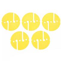 5Pcs Round Dives Line Circle Marker Cave Wreck Technical Diving Safety Rope Line Marker Guide Rope Indicator Enduring geltona