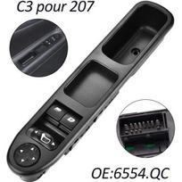 Levé Vitre 207 Avant Gauche Drive CÔTÉ Vitre Électrique Interrupteur Principal 6554QC Interrupteur de Lève-Vitre pour 207
